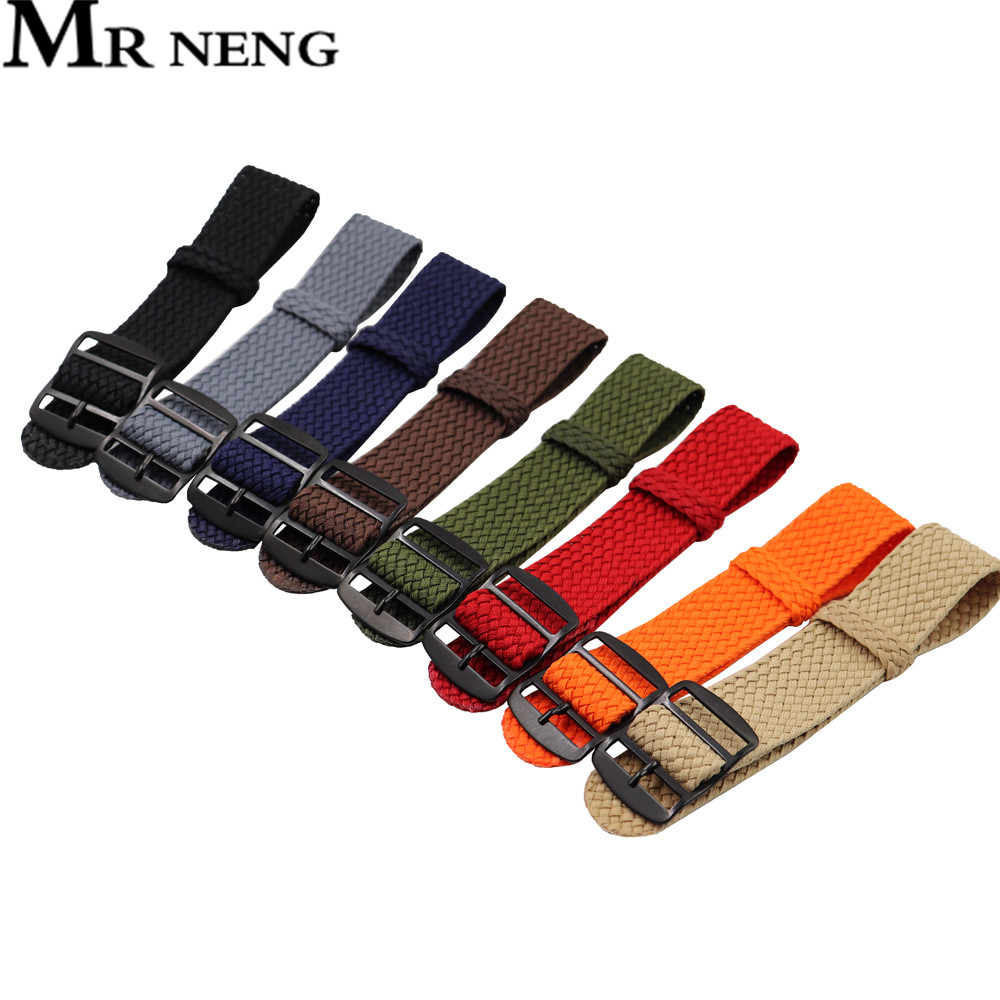 Perlon Strap Woven - Perlon 직조 나일론 시계 밴드, 팔찌