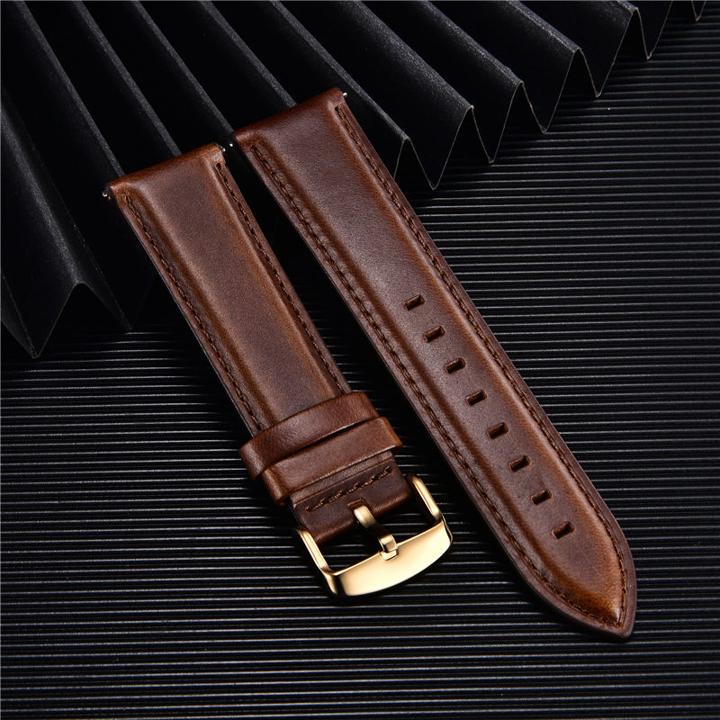 Leather Strap Quick Release - 고품질 정품 가죽 시계 스트랩 18mm