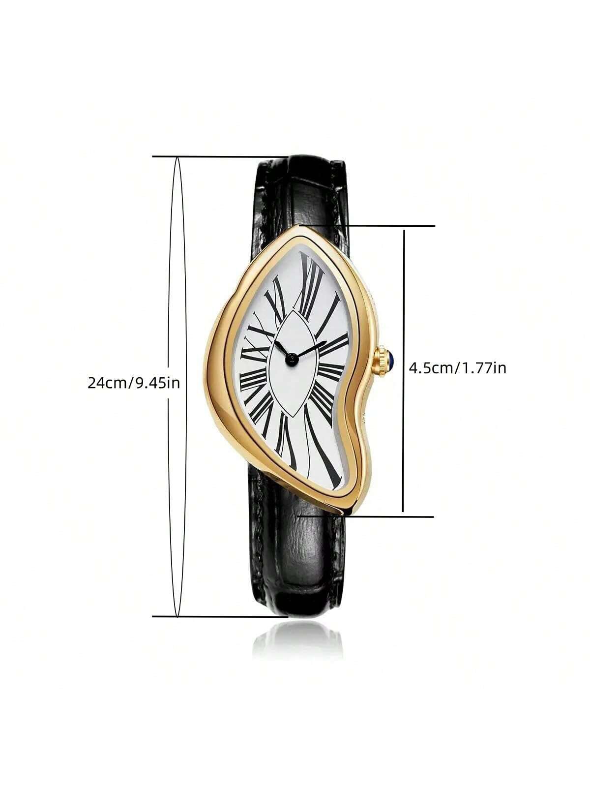남녀공용 크리에이티브 멜트 럭셔리 시계, 패션 아날로그 - Leather Watch Band Men 리뷰 및 가격