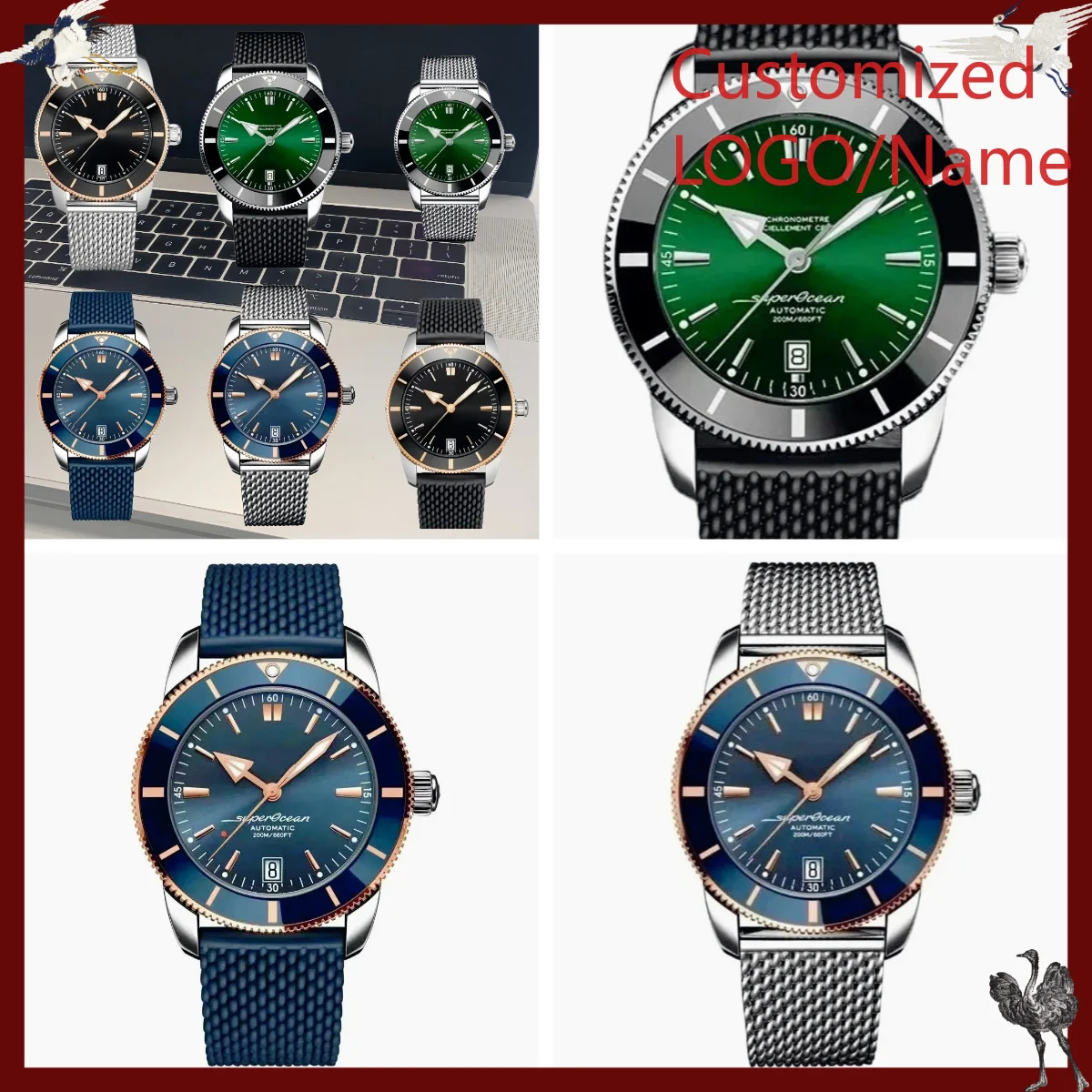 A1212 스토어 맞춤형 시계 46mm 남성용 스포츠  - Stainless Bracelet Diver 리뷰 및 가격