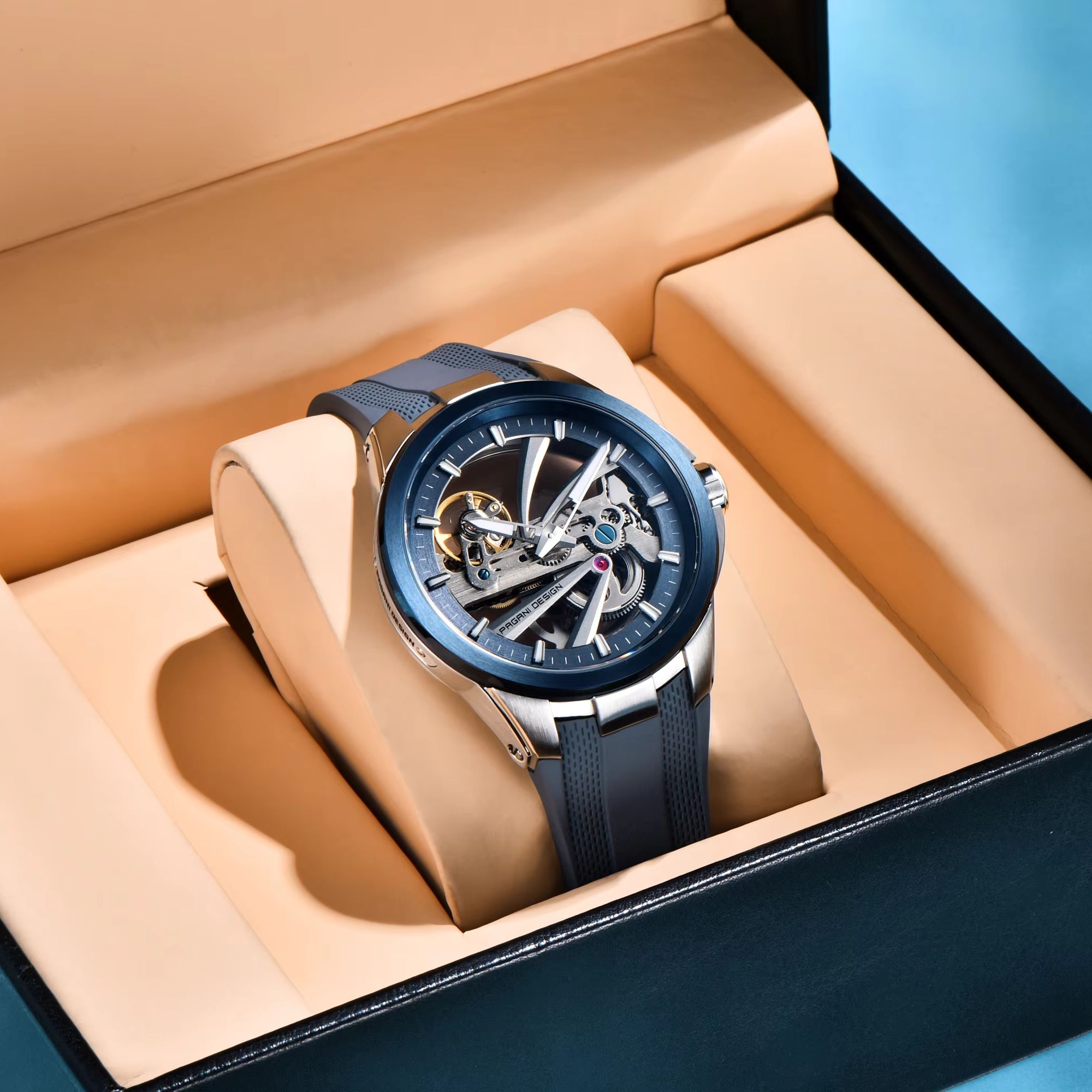 PAGANI DESIGN 남성용 트렌디 기계식 시계 사 - Rubber Strap Diver 리뷰 및 가격