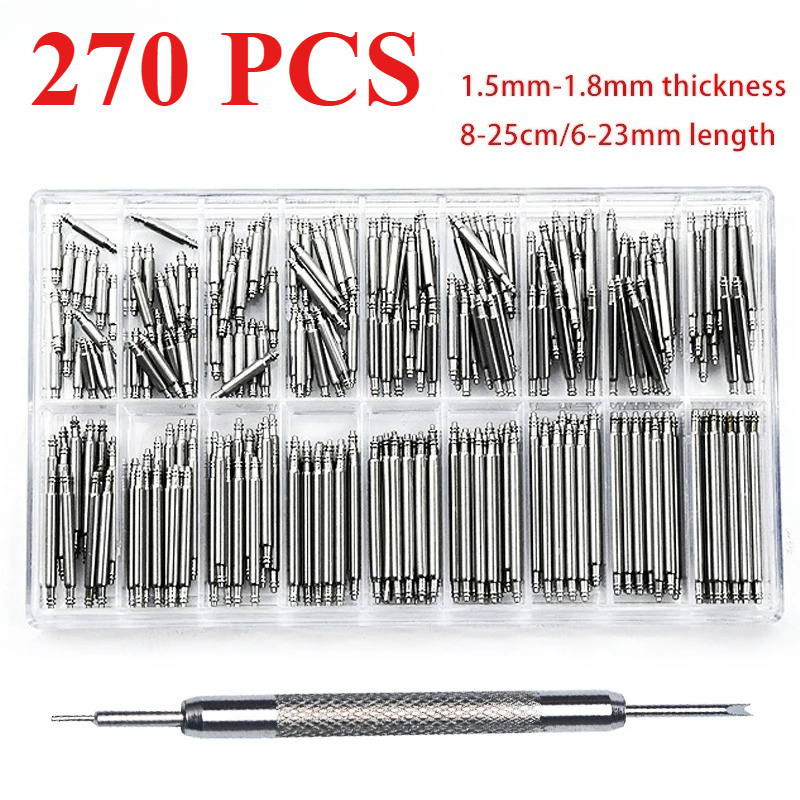 270개/세트 스테인리스 스틸 스프링 바 직경 1.5m - Spring Bar Tool Set 리뷰 및 가격