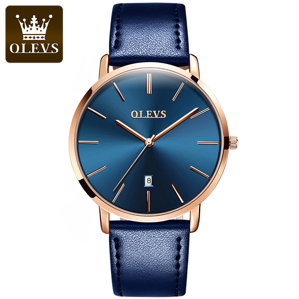 남성용 오리지널 OLEVS 쿼츠 시계 방수 남성용 시계 - Leather Watch Band Men 리뷰 및 가격